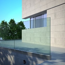 Garde-corps Verre extérieur pour terrasse