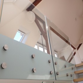 Garde-corps en verre pour mezzanine MX760